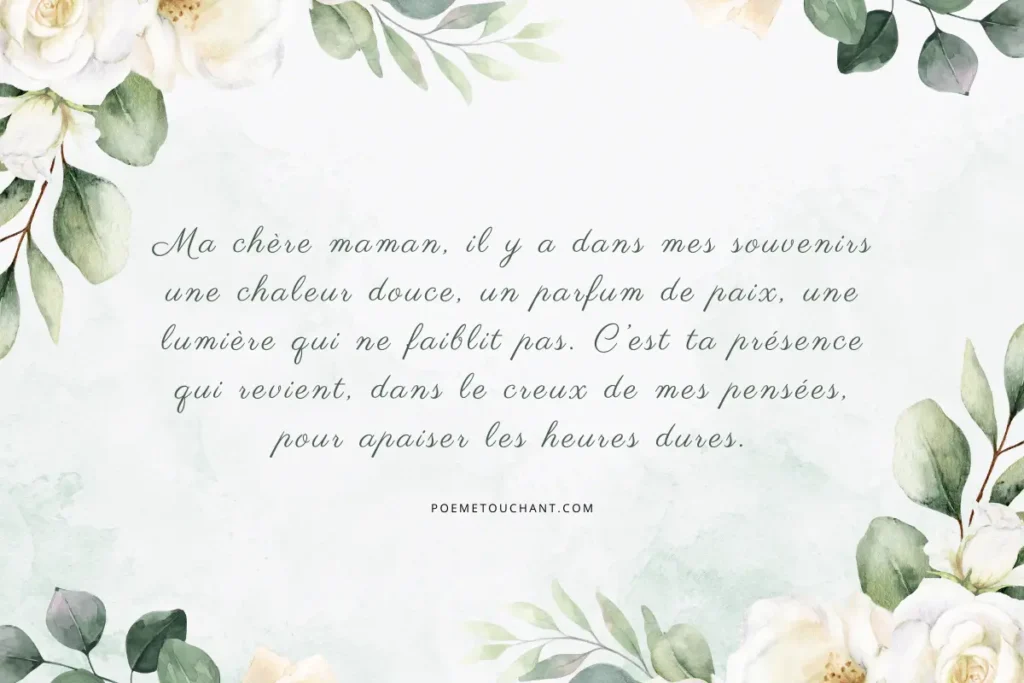 Plus beau poème pour la fête des mères