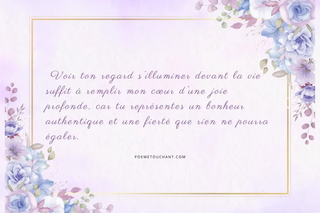 Citation ma fille, mon bonheur, ma fierté