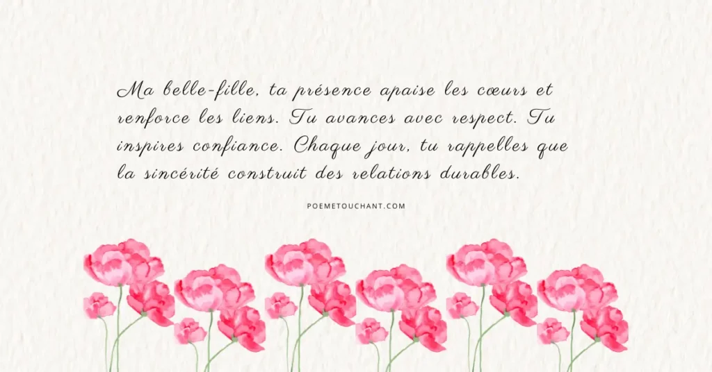 Citation pour ma belle-fille