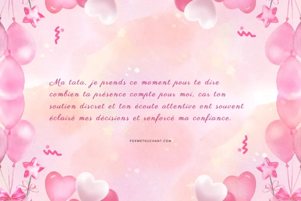 Poème pour ma tante chérie