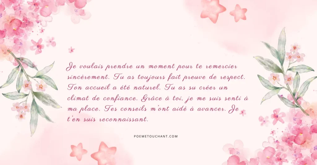 Lettre pour remercier mon beau-père