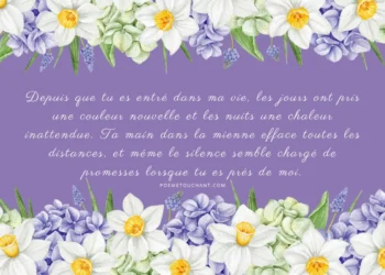 Poèmes d’amour pour lui touchants