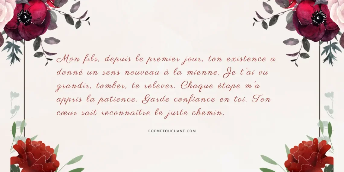 Les plus belles lettres d'une maman à son fils