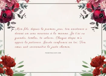 Les plus belles lettres d'une maman à son fils
