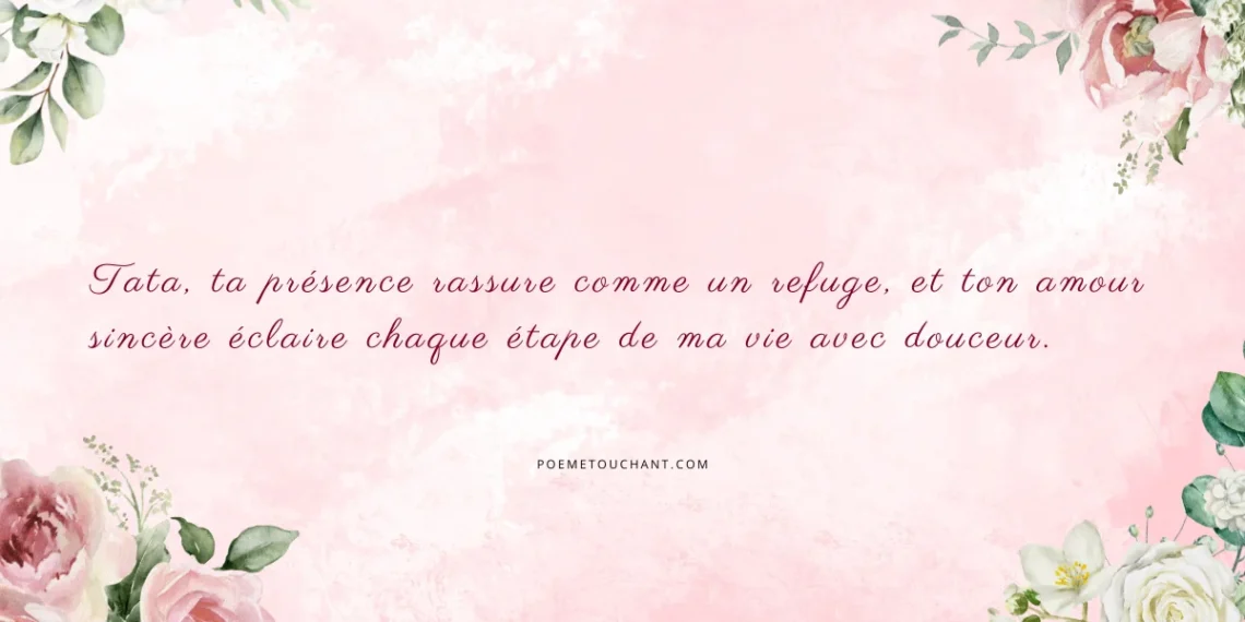 Poèmes pour ma tata chérie