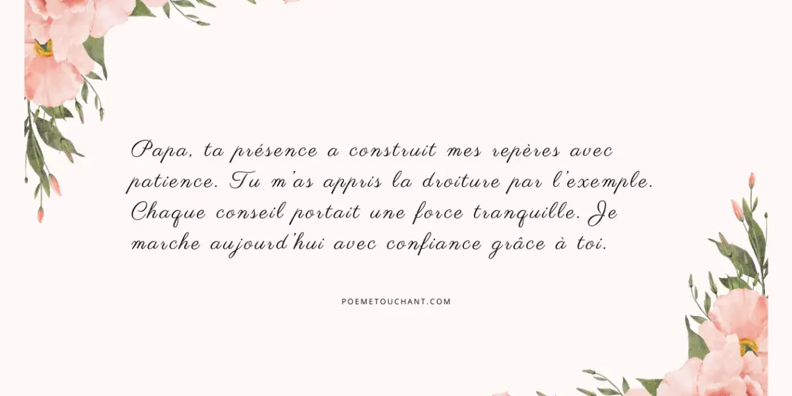 Poèmes touchants pour son papa
