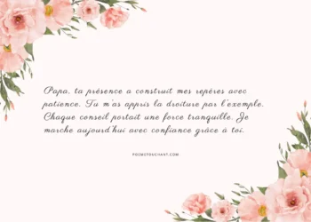 Poèmes touchants pour son papa