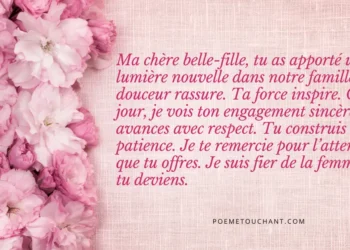 Textes touchants pour ma belle-fille