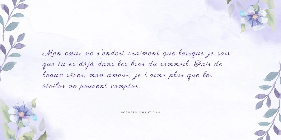 Poèmes de bonne nuit touchants