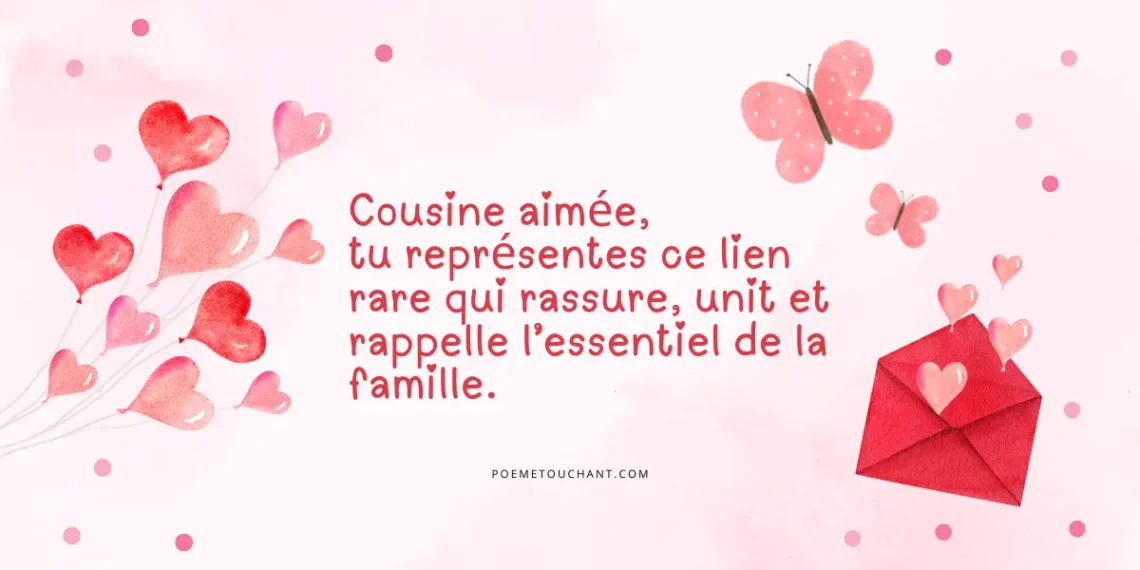 Textes pour sa cousine touchants